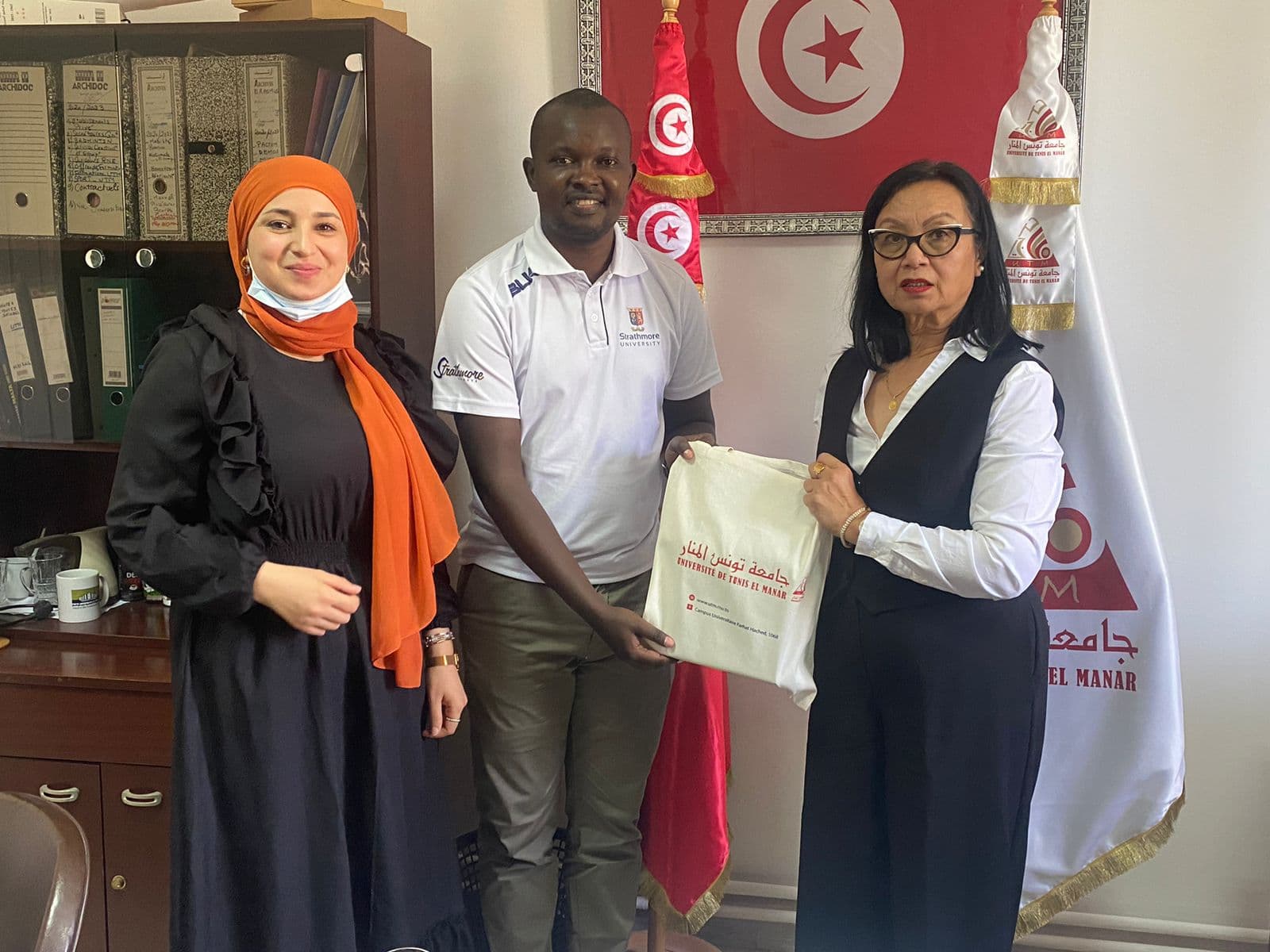 A BRAINS mobility scholar visiting the University of Tunis El Manar